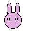 a hopping bunny